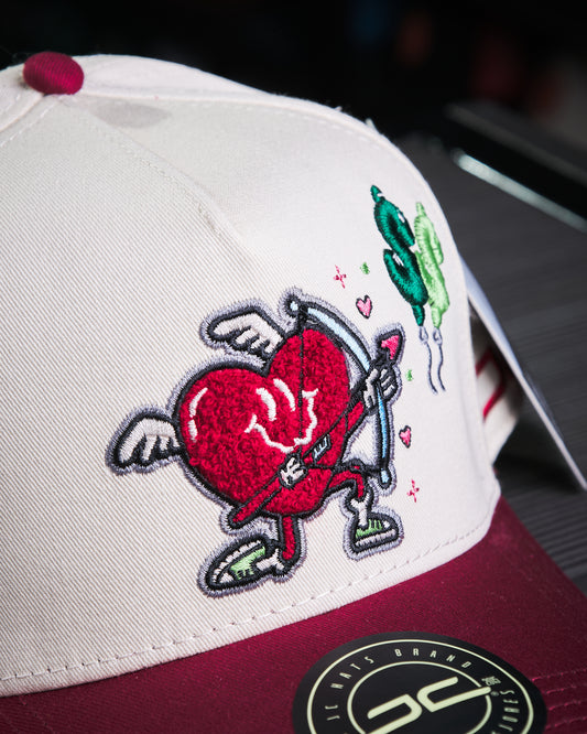 JC Hats - Love Money Beige/Rojo