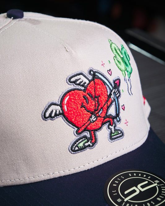 JC Hats - Love Money Beige/Azul