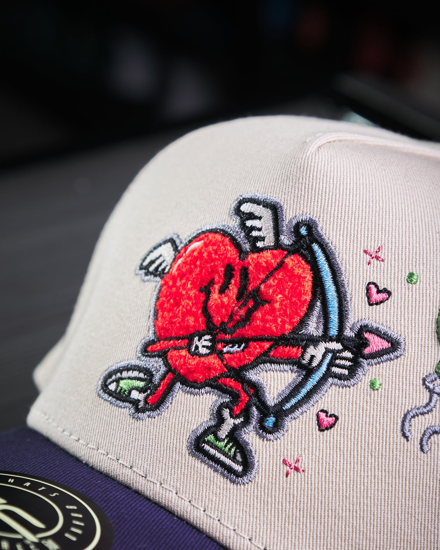 JC Hats - Love Money Beige/Azul