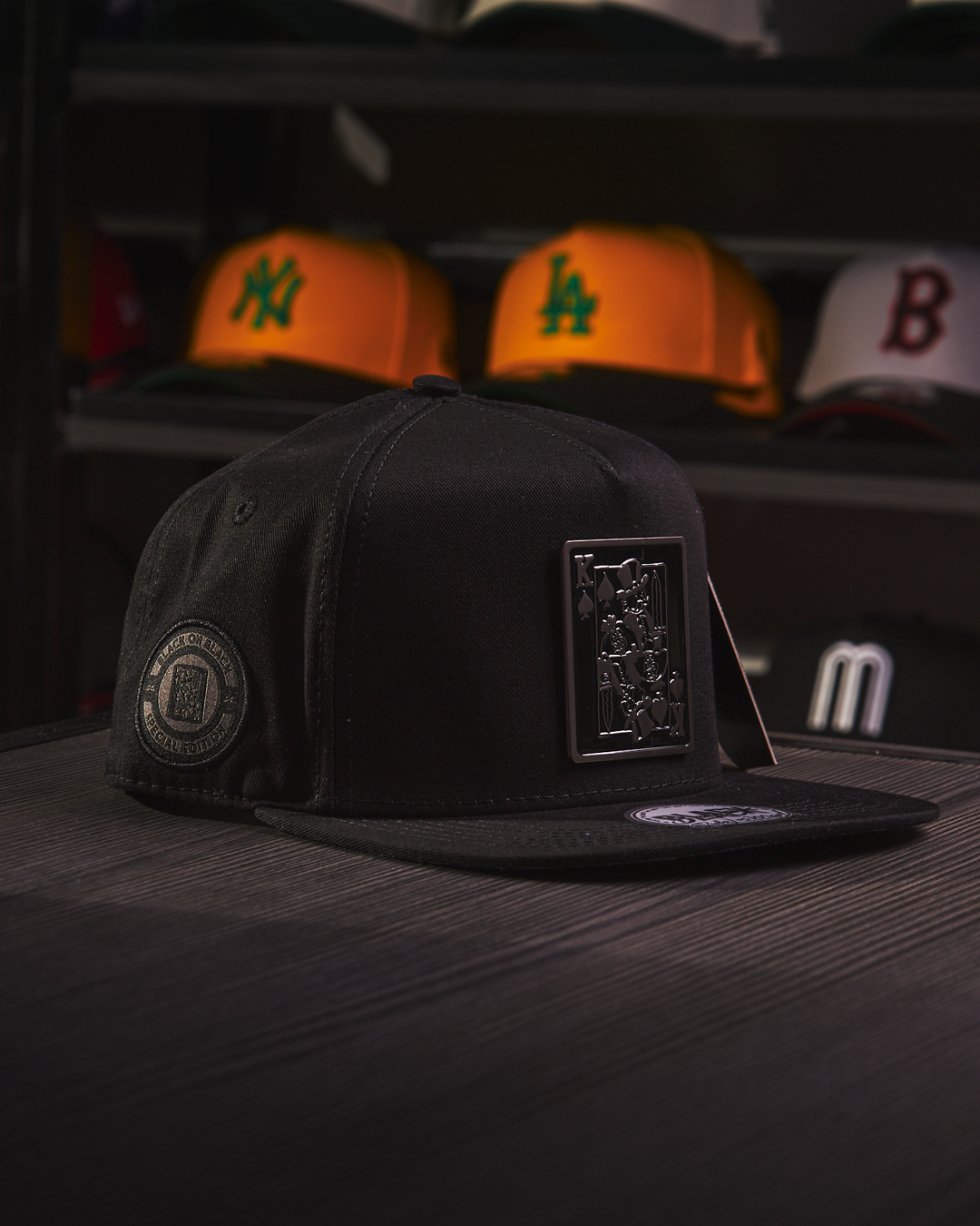 JC Hats - Kings Card Black on Black