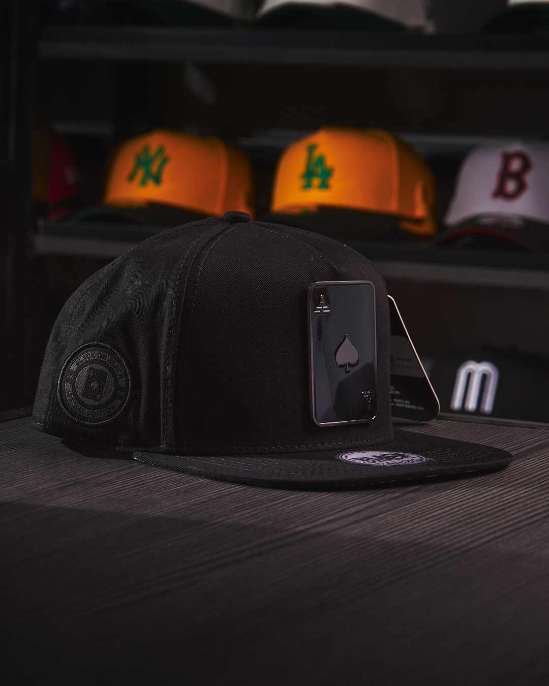 JC Hats - Poker EE Black on Black