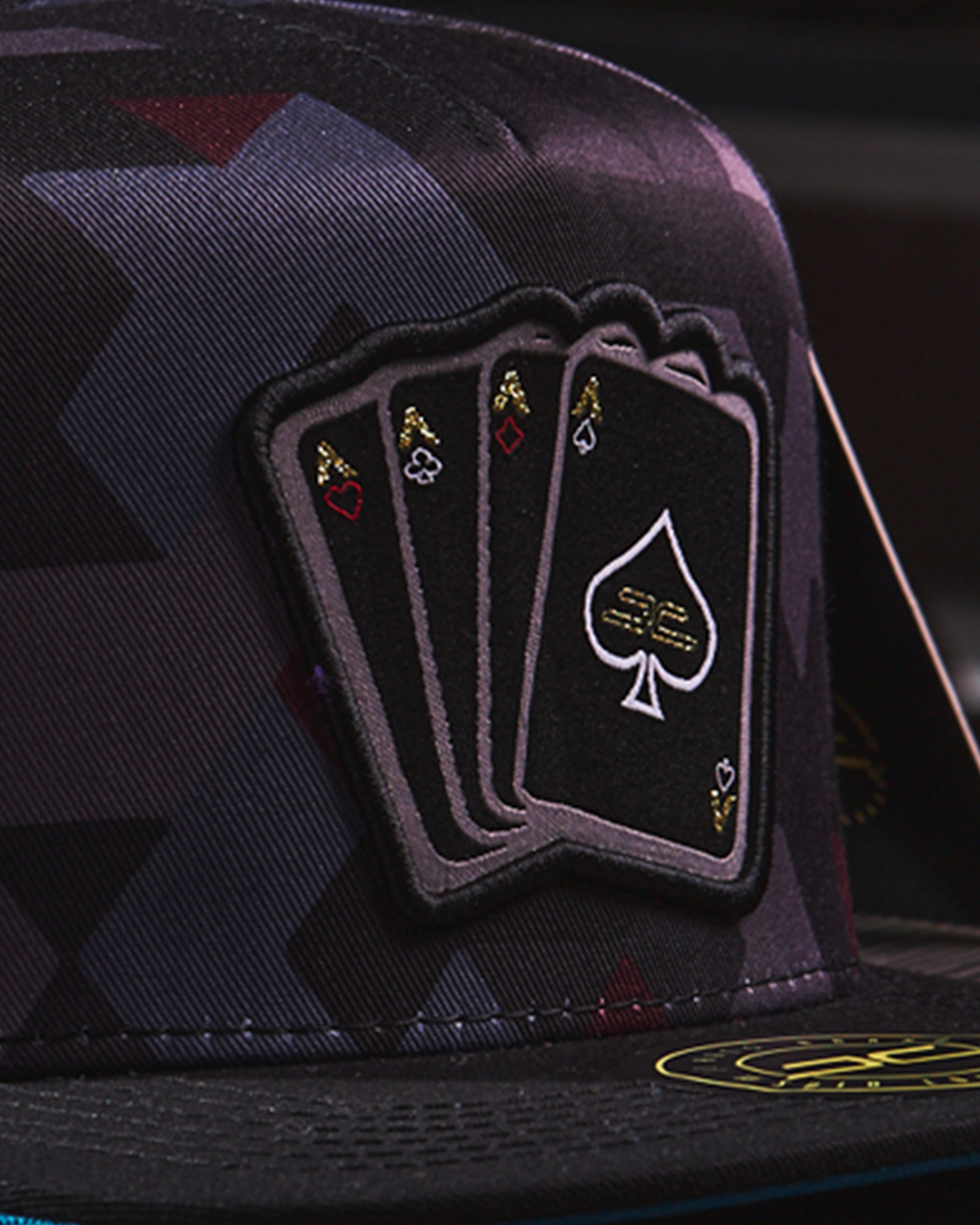 JC Hats - Poker Camo Blue