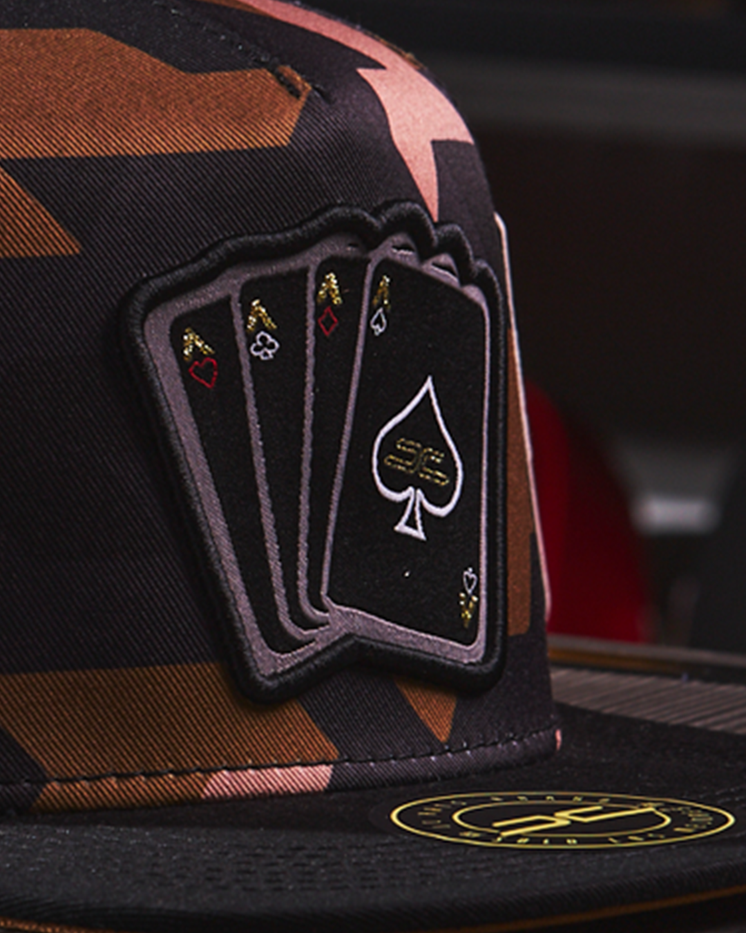 JC Hats - Poker Camo Brown