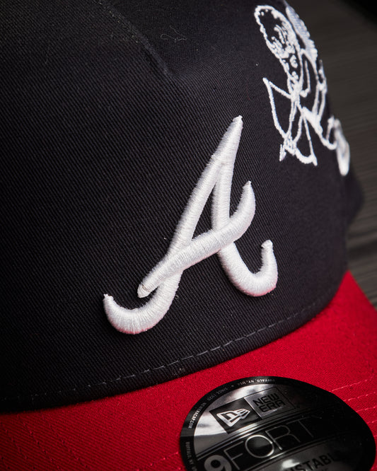 New Era - Atlanta Braves Black and White 9 Forty