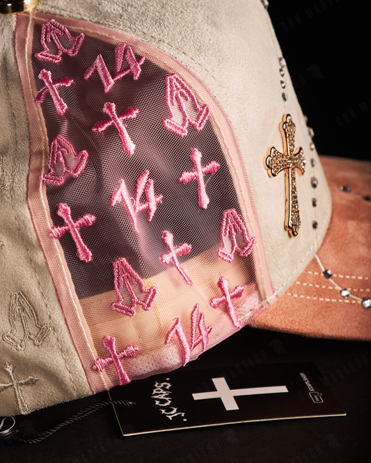 JC Caps - "14 - 14 Éxodo" (White/pink)