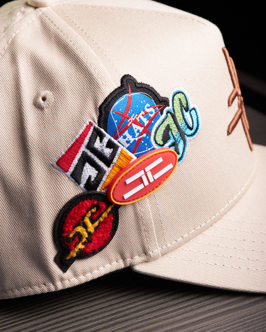 JC Hats - "JC logos" Beige