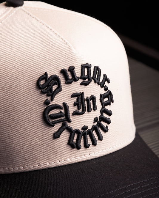 JC Hats - "Sugar In Training" Beige/Black
