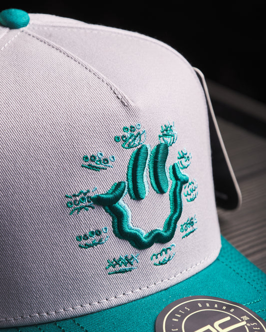 JC Hats - "Happy Face" | Blue Cyan