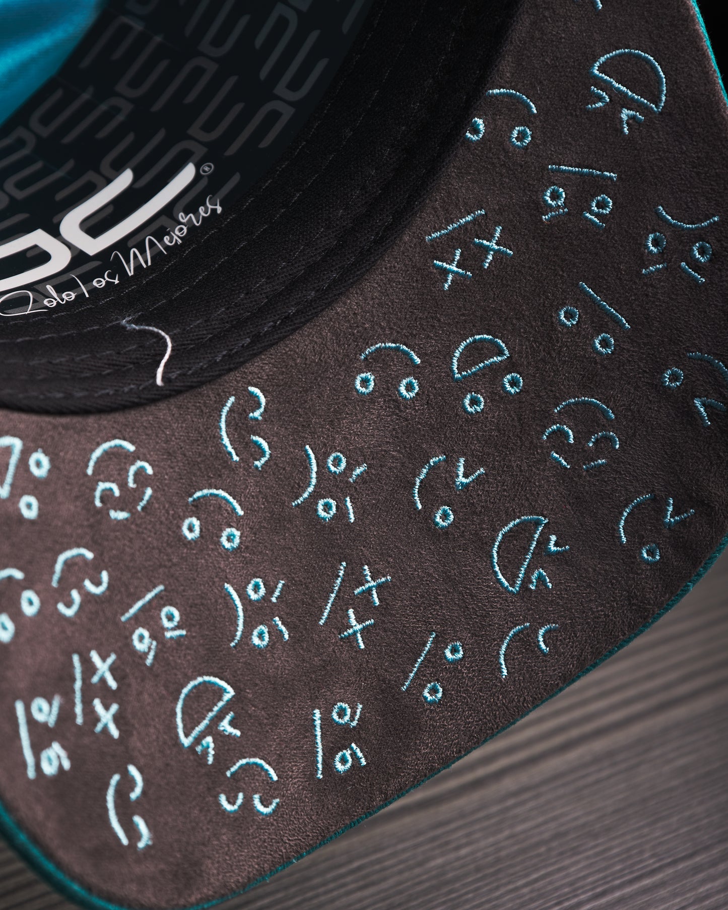 JC Hats - "Happy Face" | Blue Cyan