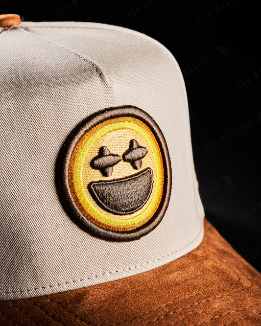 JC Hats - "BD Happy" (beige/amarillo)