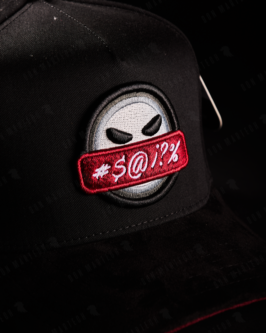 JC Hats - "BD Angry" (negro/rojo)