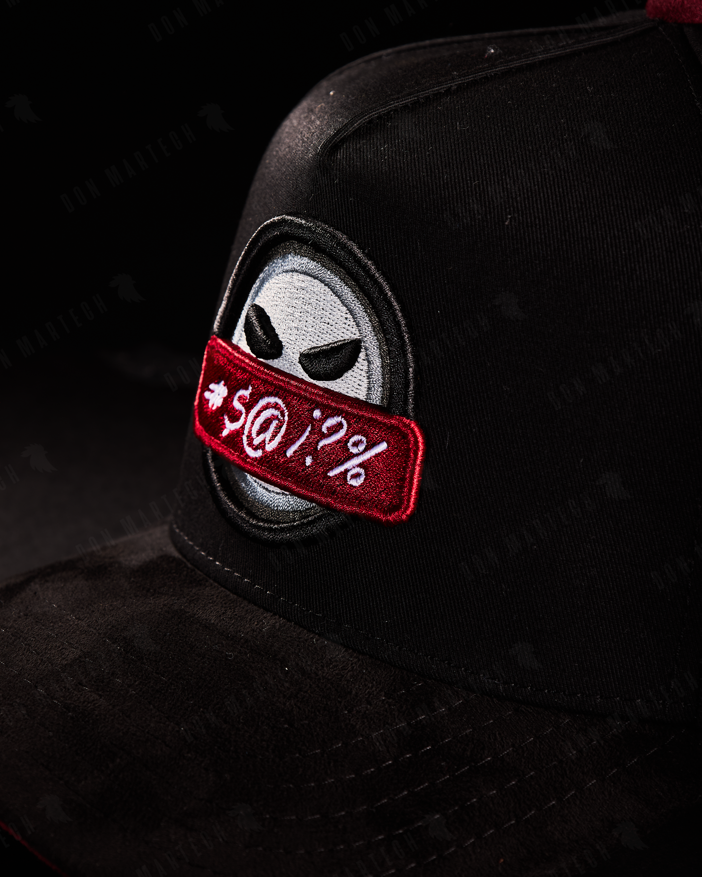 JC Hats - "BD Angry" (negro/rojo)