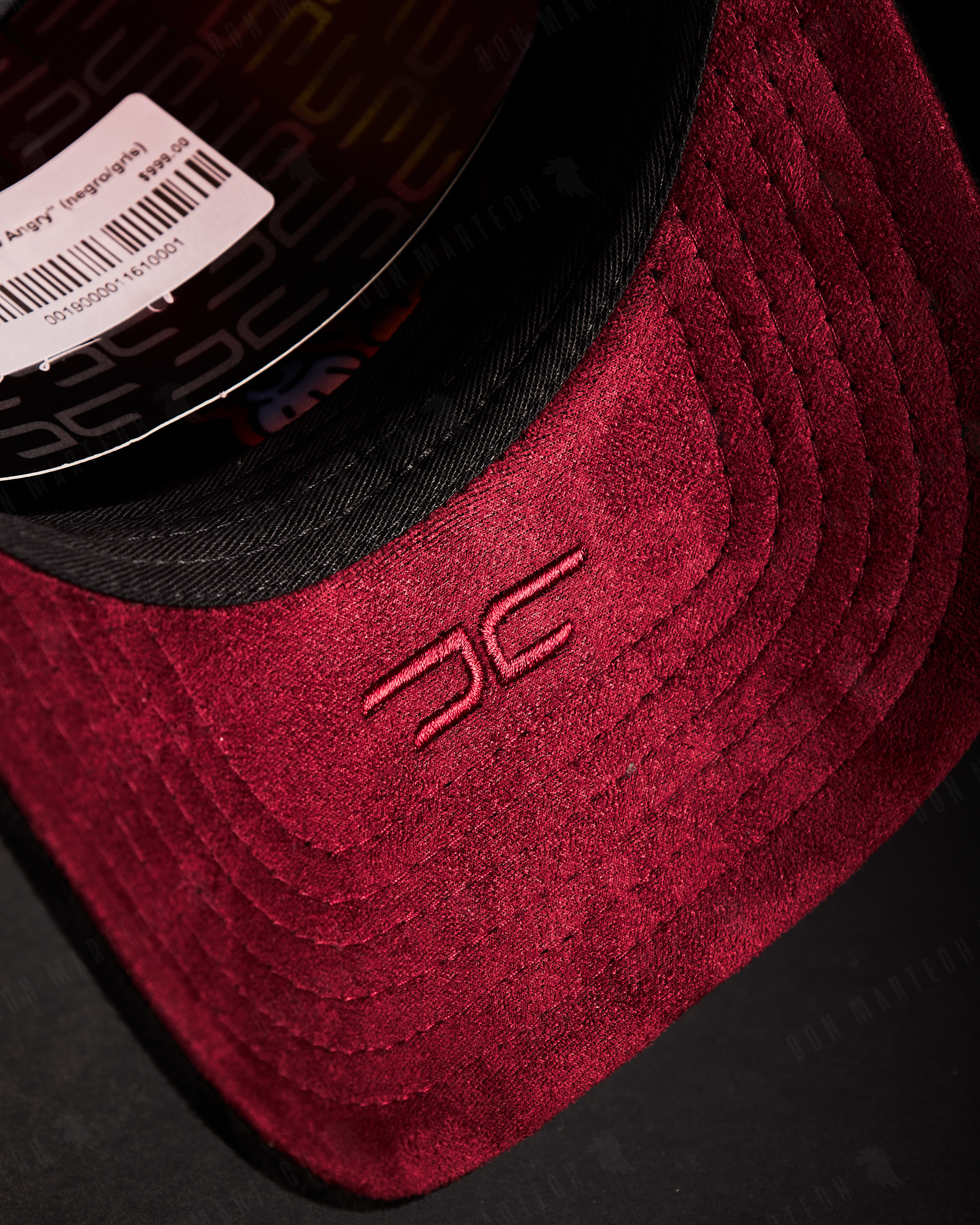 JC Hats - "BD Angry" (negro/rojo)