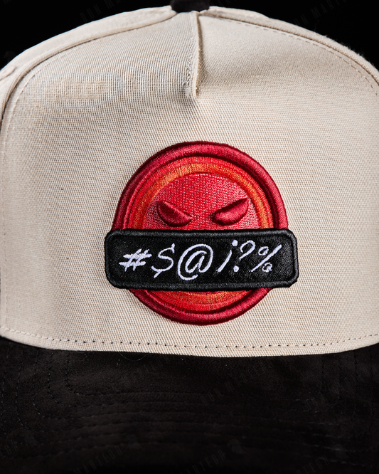 JC Hats - "BD Angry" (beige/rojo)