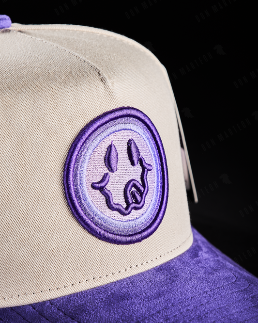 JC Hats - "BD Hungry" (beige/morado)