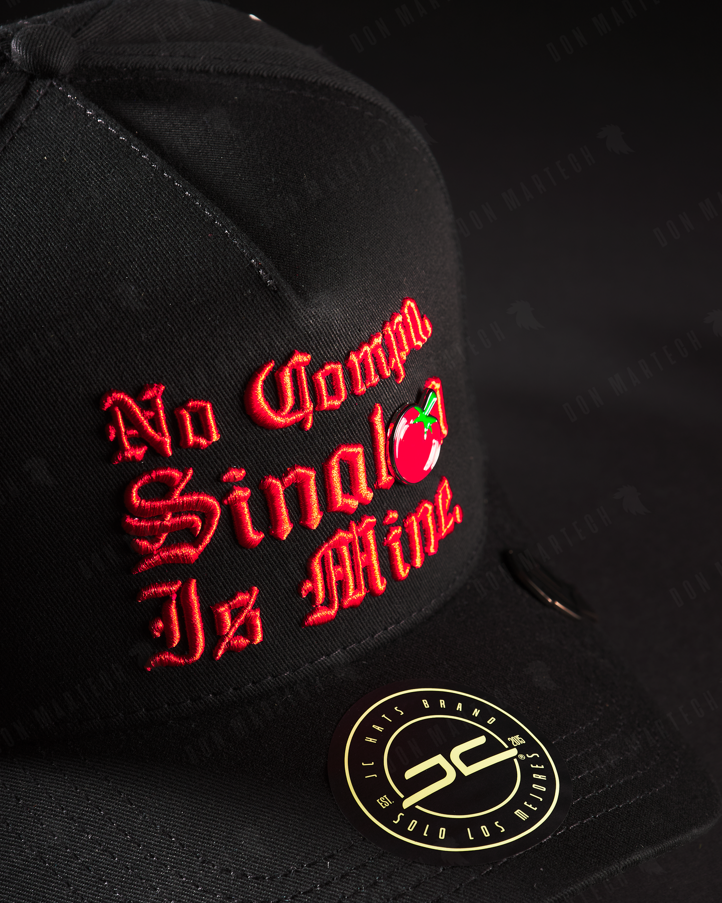 JC Hats - "Sinaloa Is Mine" (negro/rojo)