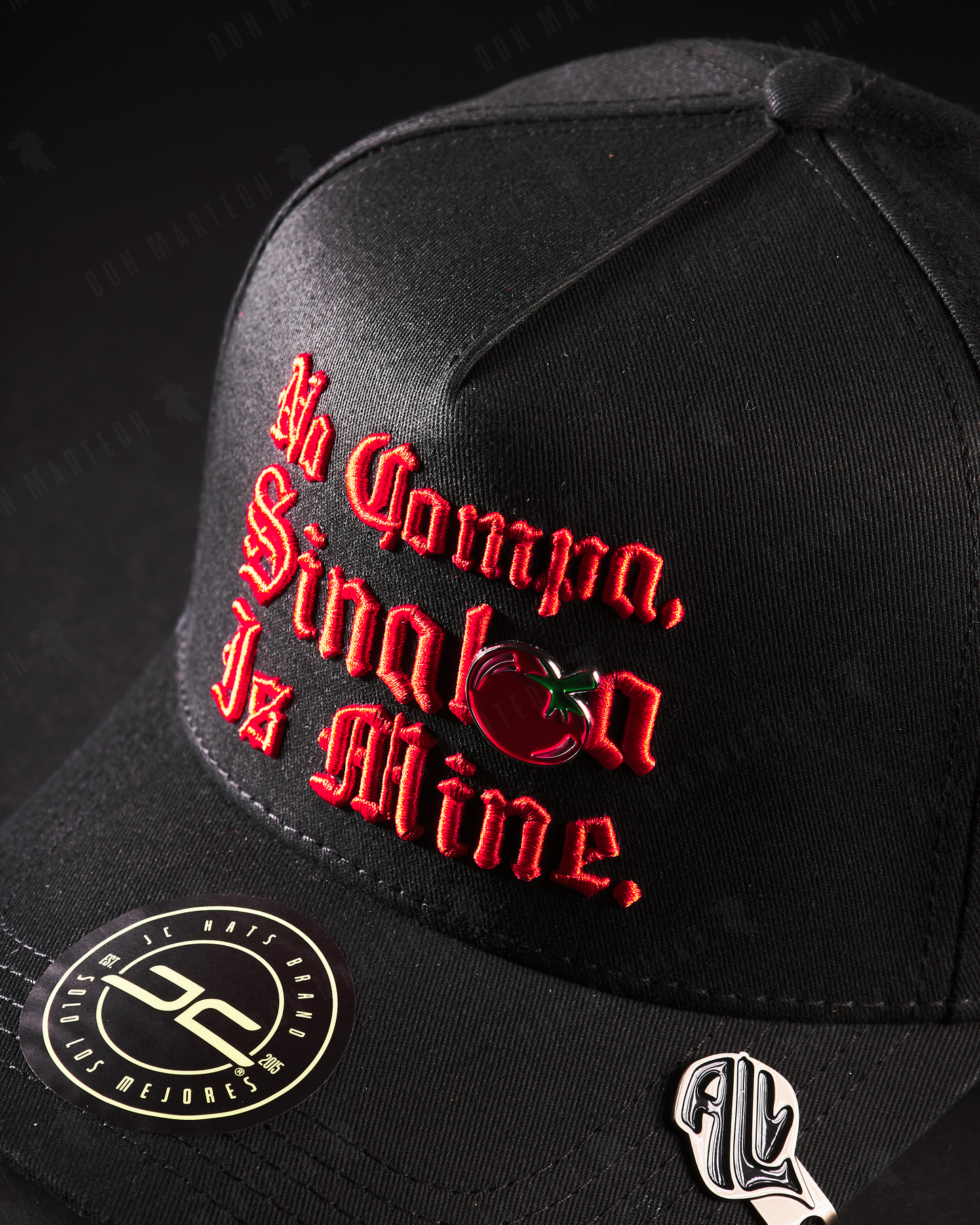 JC Hats - "Sinaloa Is Mine" (negro/rojo)
