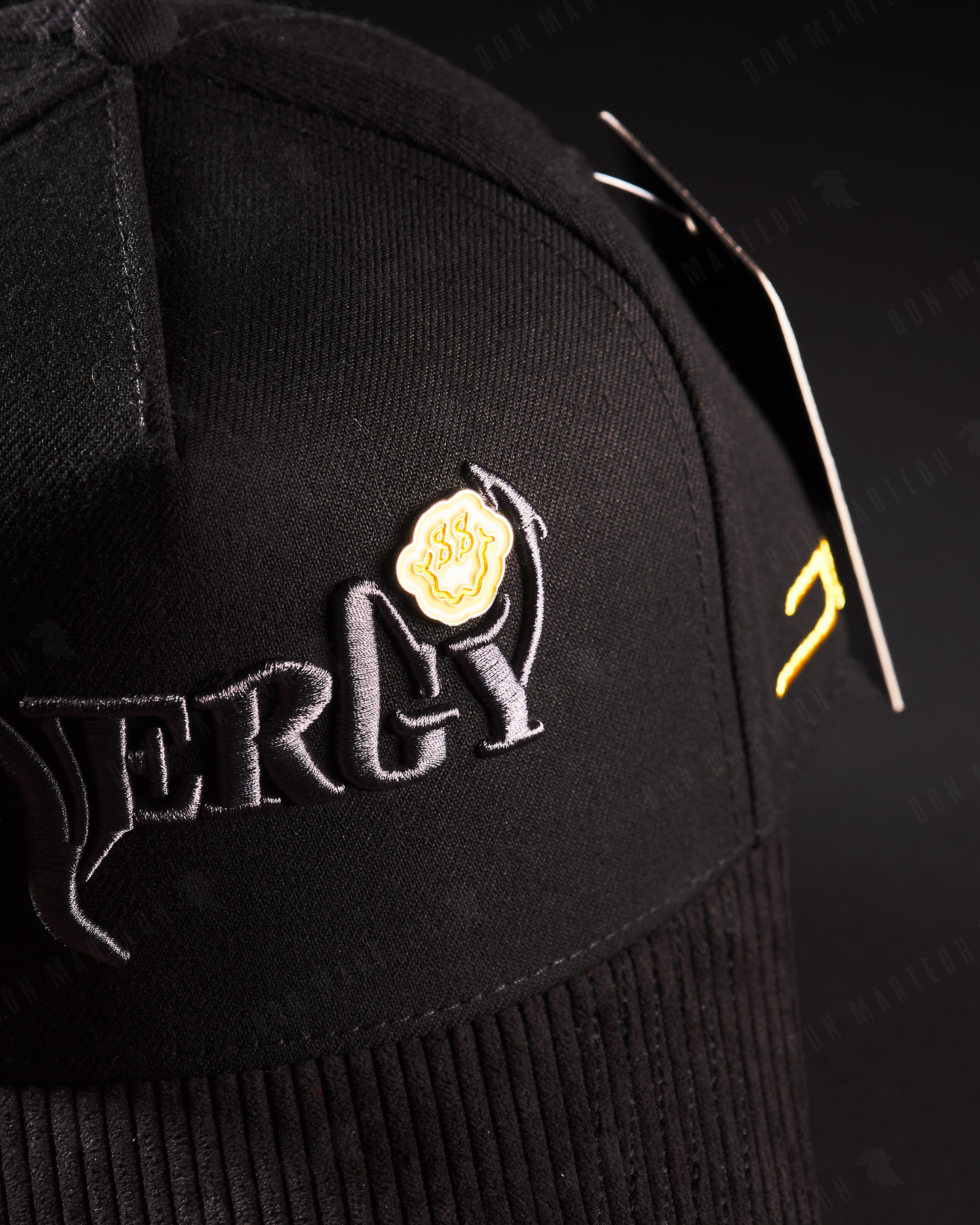 JC Hats - "Energy" (negro/amarillo)