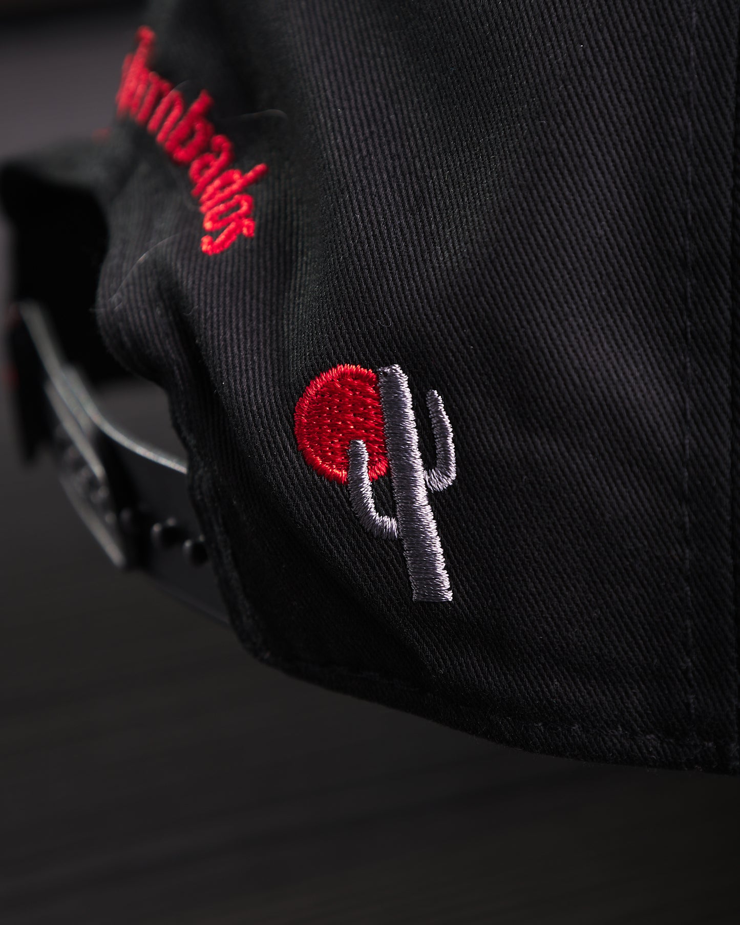 JC Hats - CT Black/Red PVC