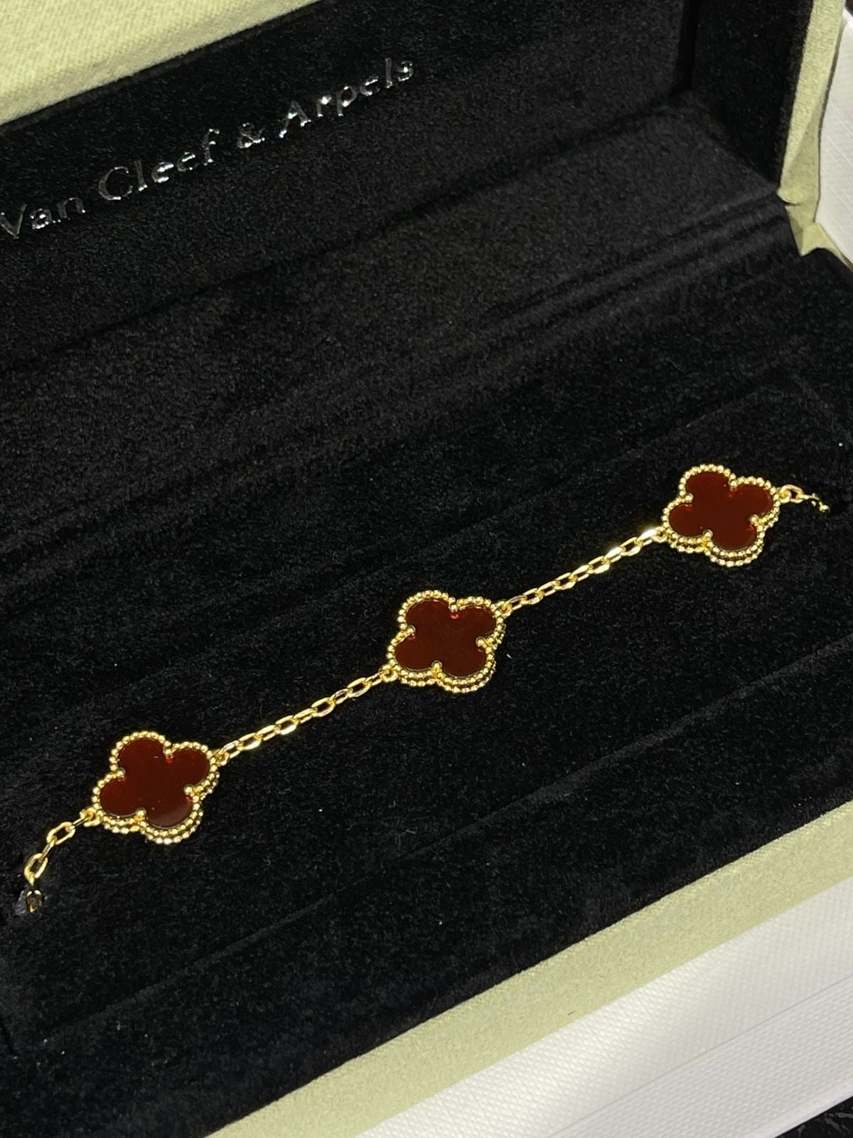 Pulso Tipo Van Cleef & Arpels Marrón