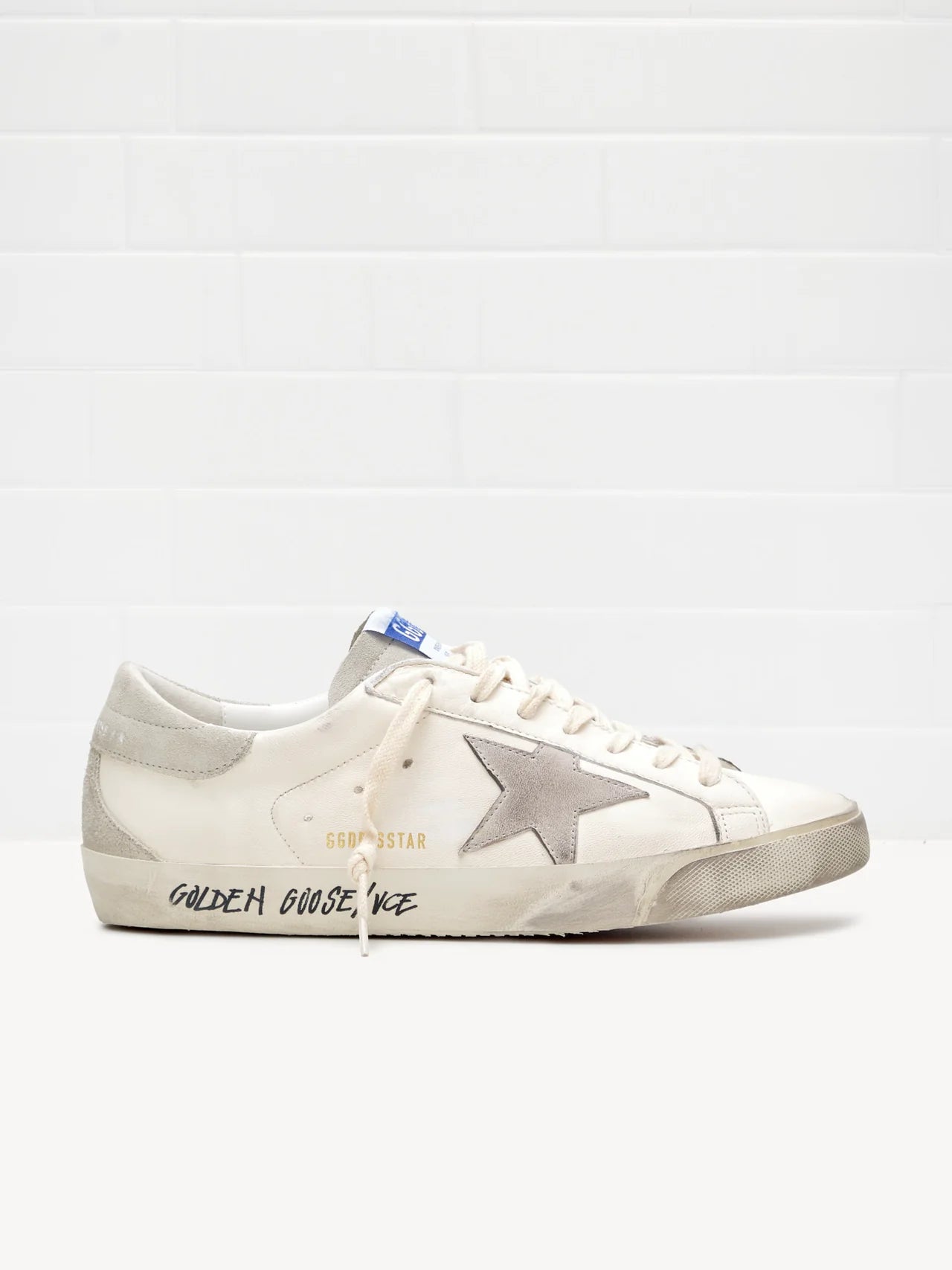 golden goose Super Star With Spur Man white grey