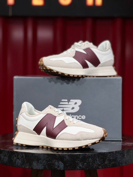 New Balance - 327 White/wine