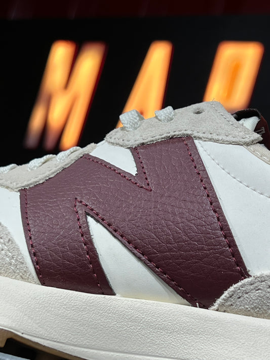 New Balance - 327 White/wine