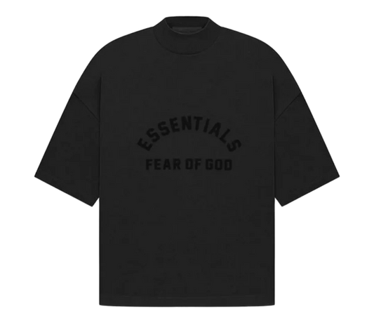TEE ESSENTIALS BLACK JET BLACK