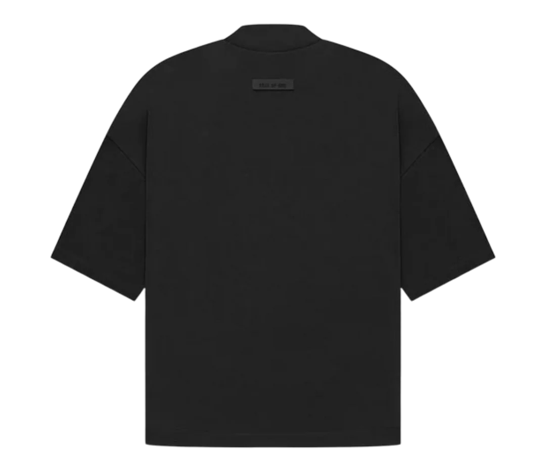 TEE ESSENTIALS BLACK JET BLACK