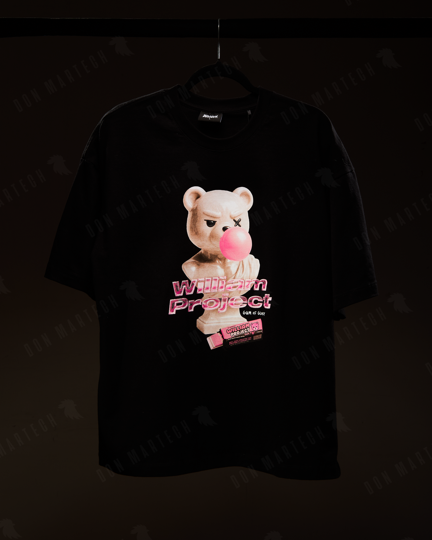 T-Shirt Oversize William Project Negra "Gum of Glory"