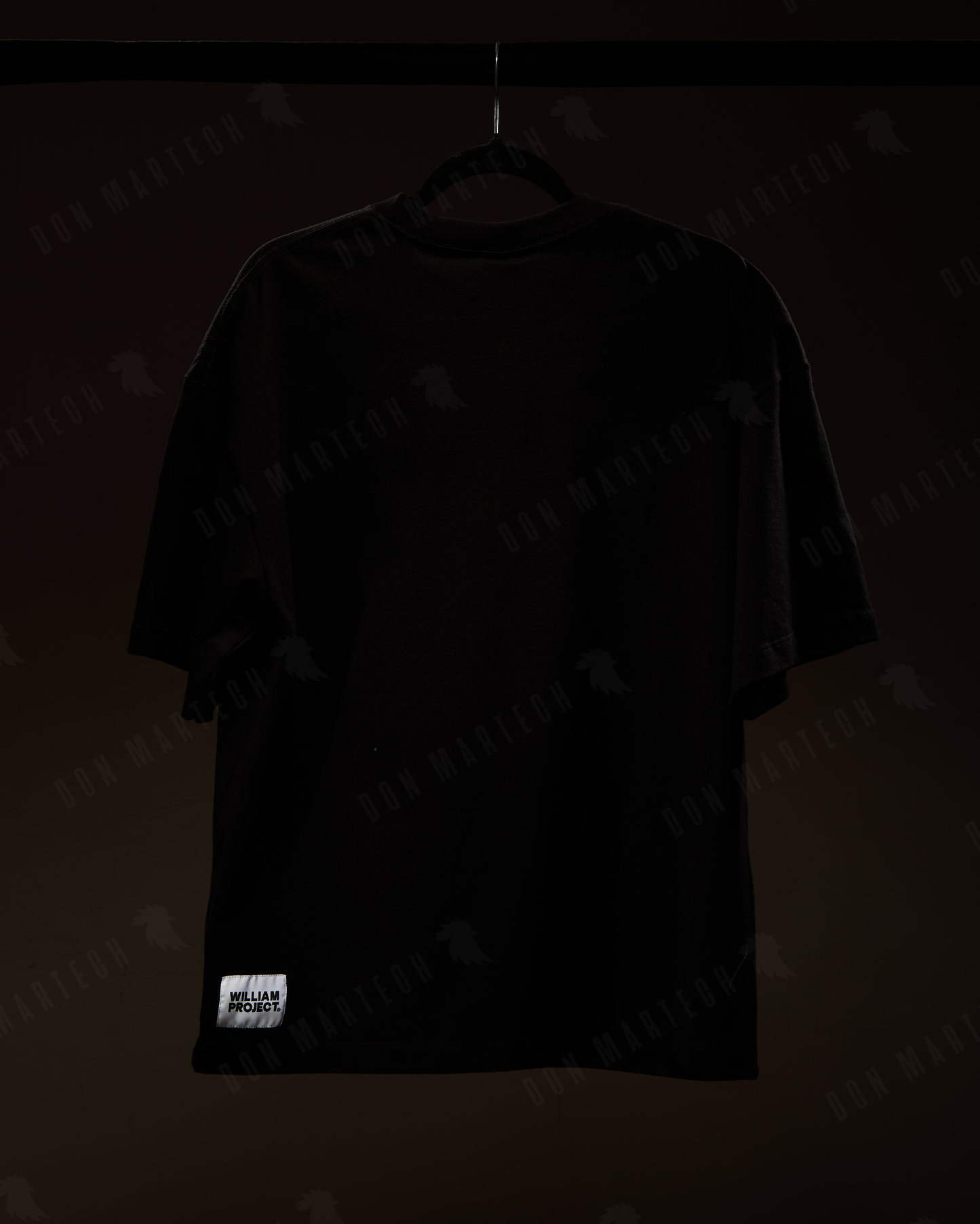 T-Shirt Oversize William Project Negra "Les Dernieres Gaufres"