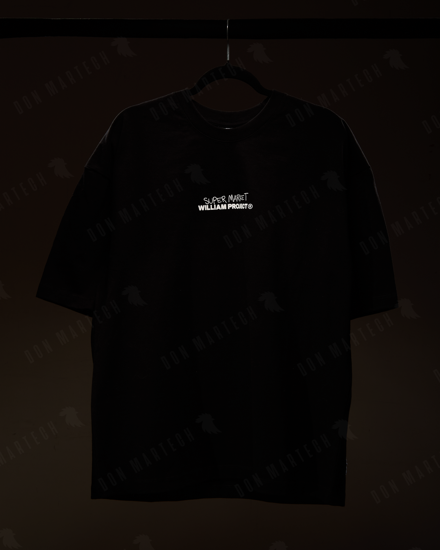 T-Shirt Oversize William Project Negra "Octopus"