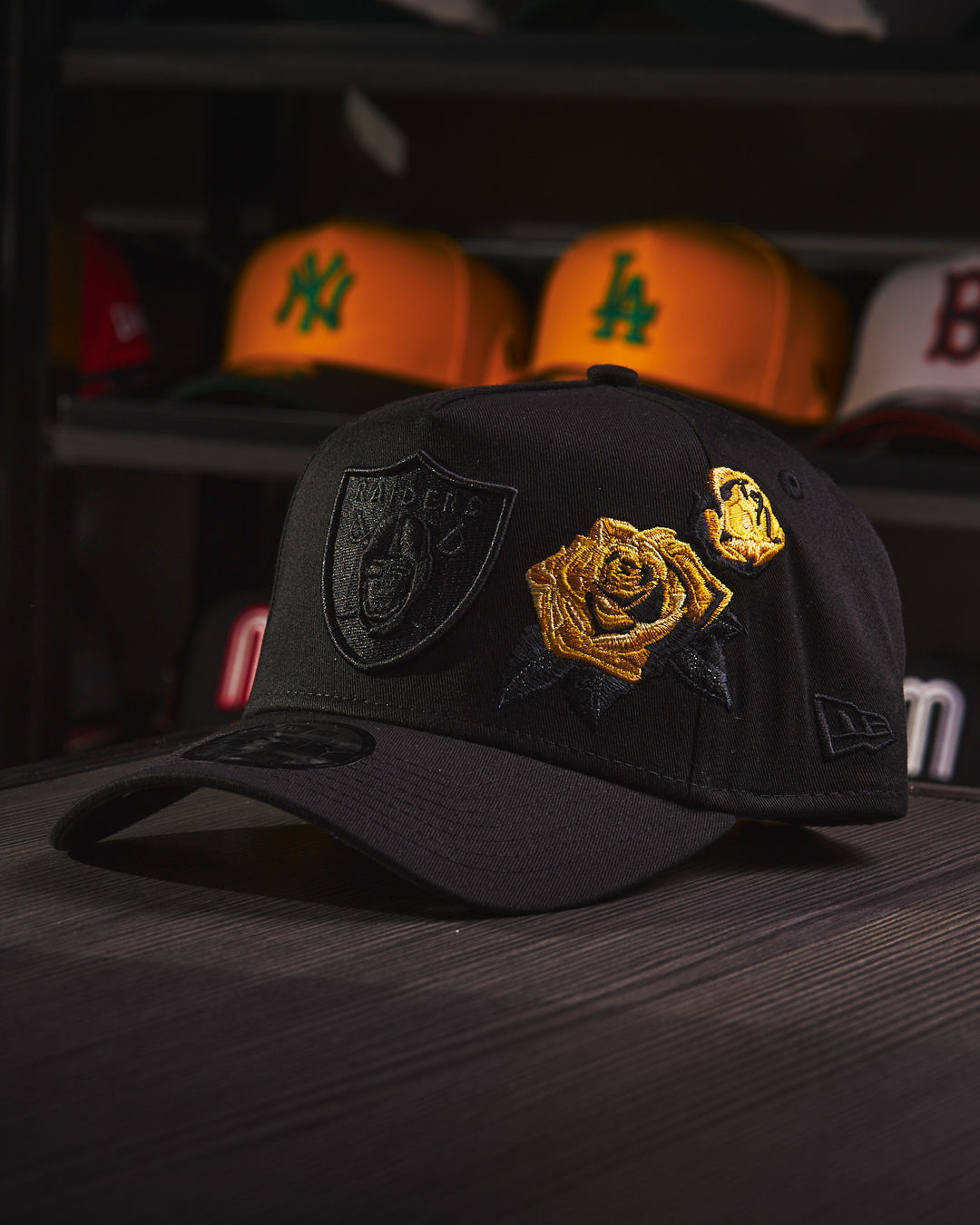 New Era - Las Vegas Raiders 'Black Tonal Gold Rose' 9FORTY