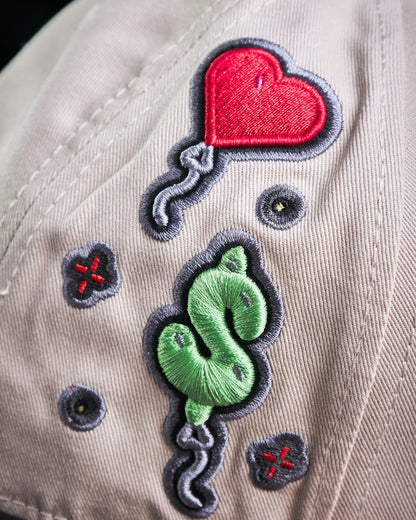 JC Hats - Love Money Beige/Azul