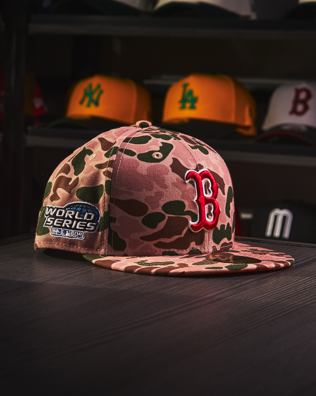 New Era - Boston Red Sox Pink Camo World Series 2004 59FIFTY