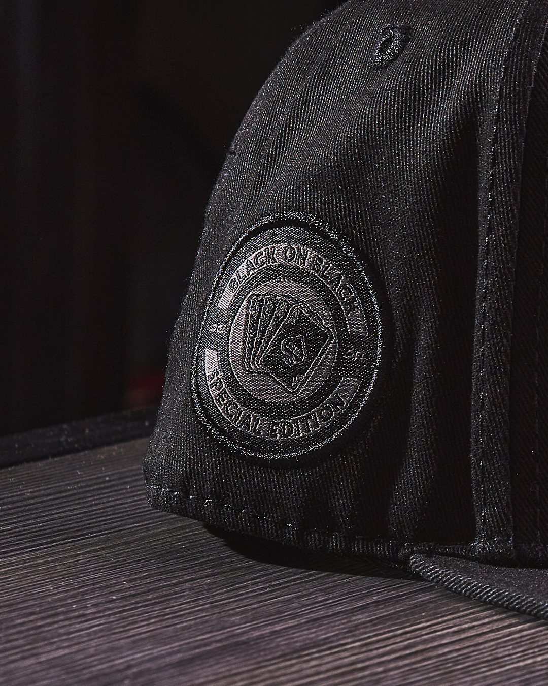 JC HATS - POKER Black on Black