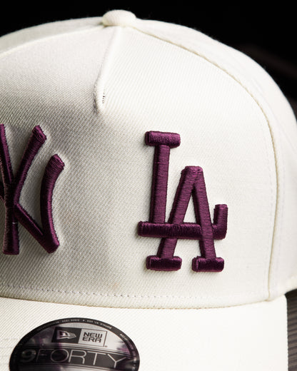 New Era - NY x LA 75th World Series Beige/Wine