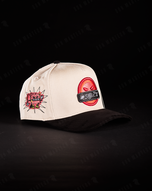 JC Hats - "BD Angry" (beige/rojo)