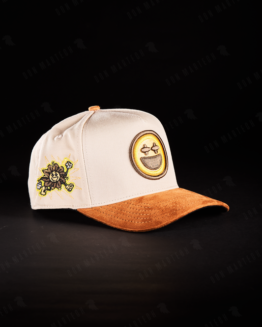 JC Hats - "BD Happy" (beige/amarillo)