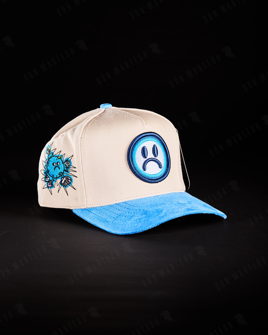 JC Hats - "BD Sad" (azul/beige)