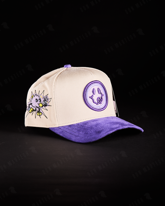 JC Hats - "BD Hungry" (beige/morado)