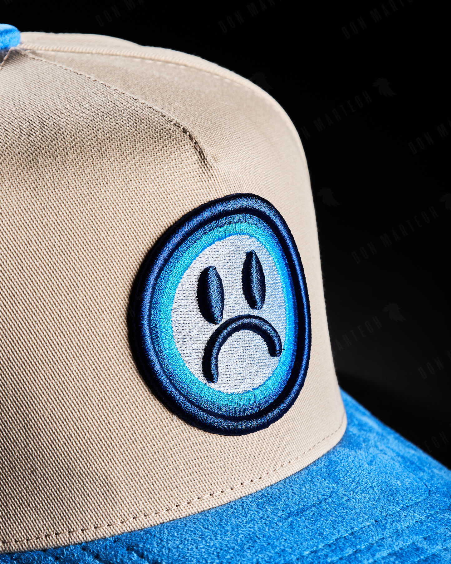 JC Hats - "BD Sad" (azul/beige)