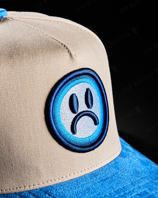 JC Hats - "BD Sad" (azul/beige)