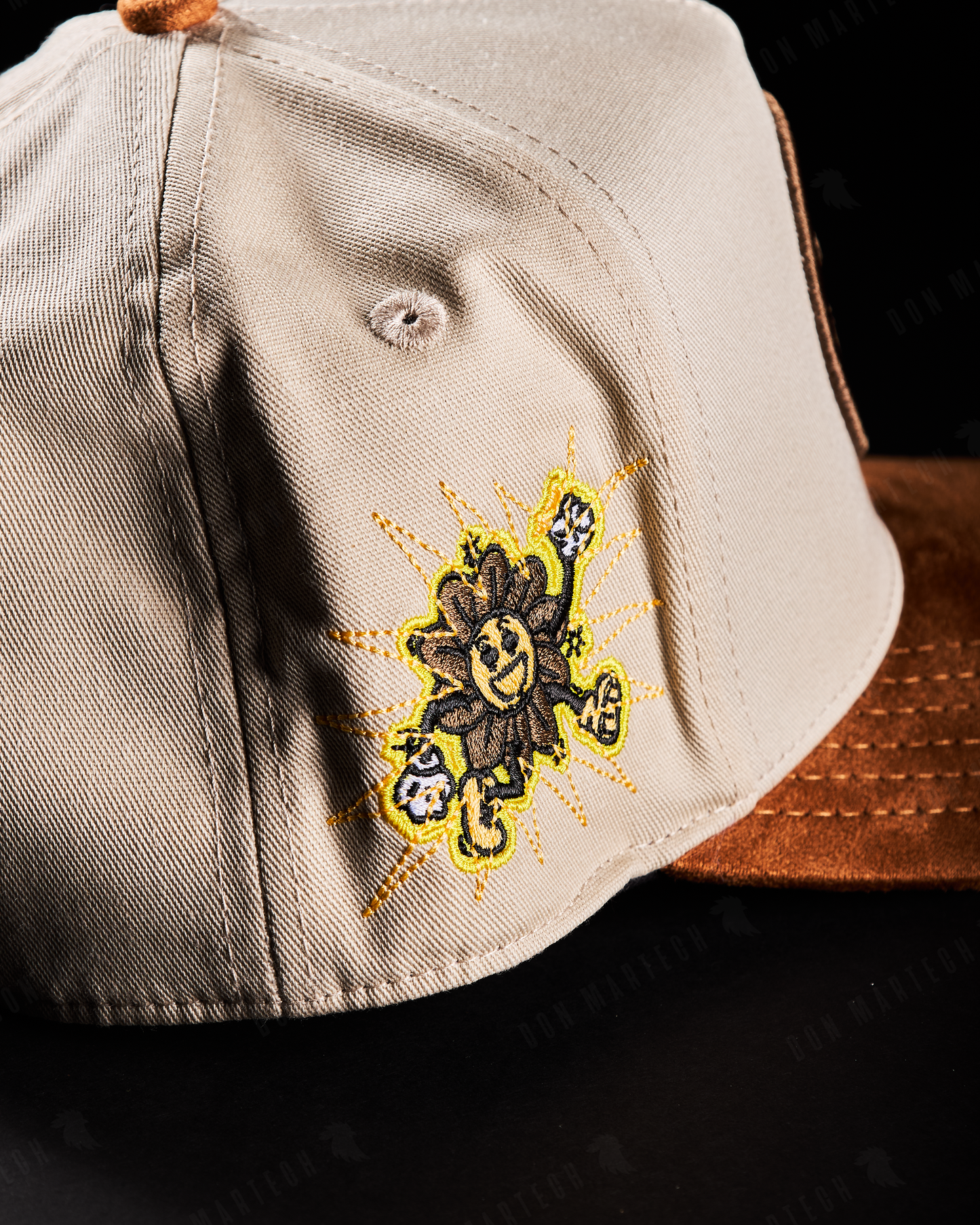 JC Hats - "BD Happy" (beige/amarillo)
