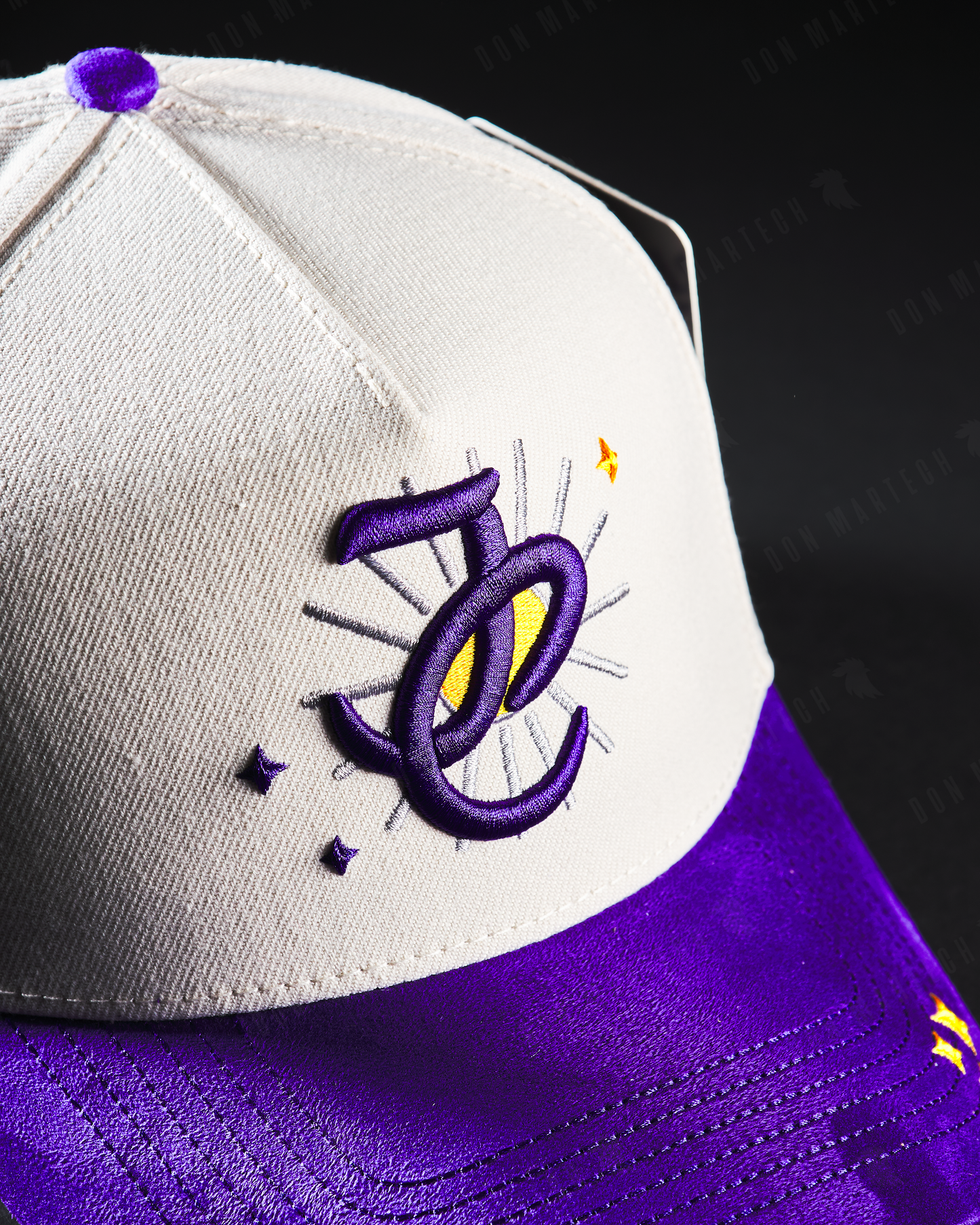 JC Hats - "JC Sun" (blanco/morado)