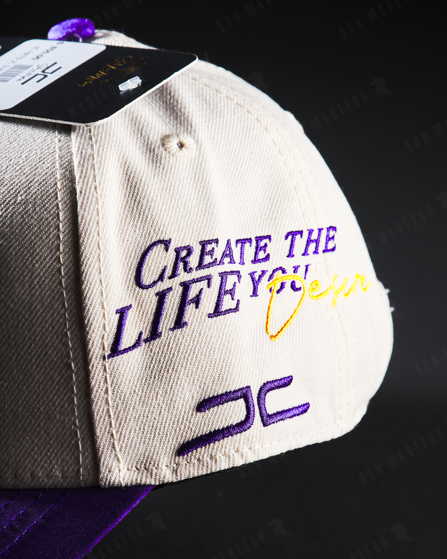JC Hats - "JC Sun" (blanco/morado)
