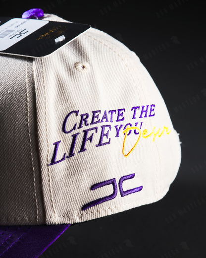 JC Hats - "JC Sun" (blanco/morado)