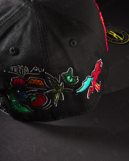 JC Hats - "Sinaloa Is Mine" (negro/rojo)