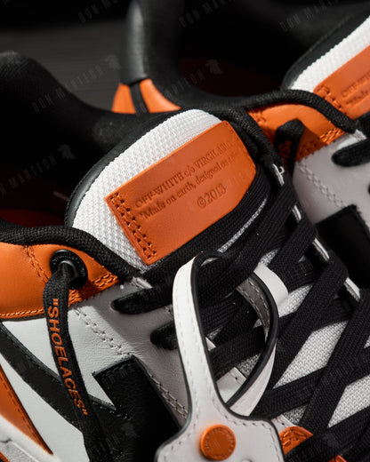 Off White - out of office calf leather Orange/black