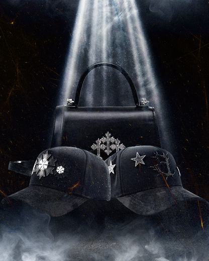 El Barbas Hats - Bolsa 001 + Gorra Dark Nebula + Gorra Platinum Snow Flake